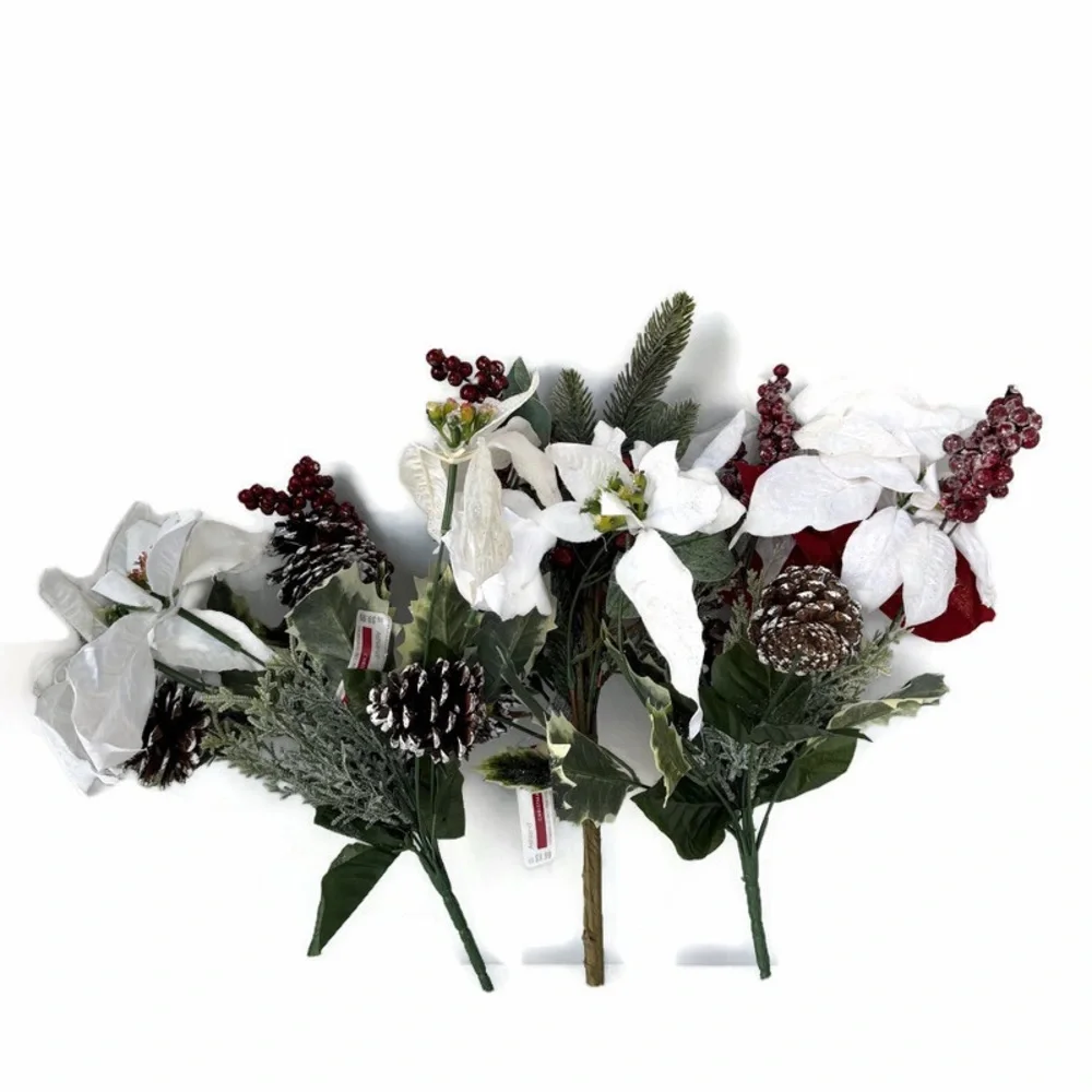 Christmas Floral Decor Lot